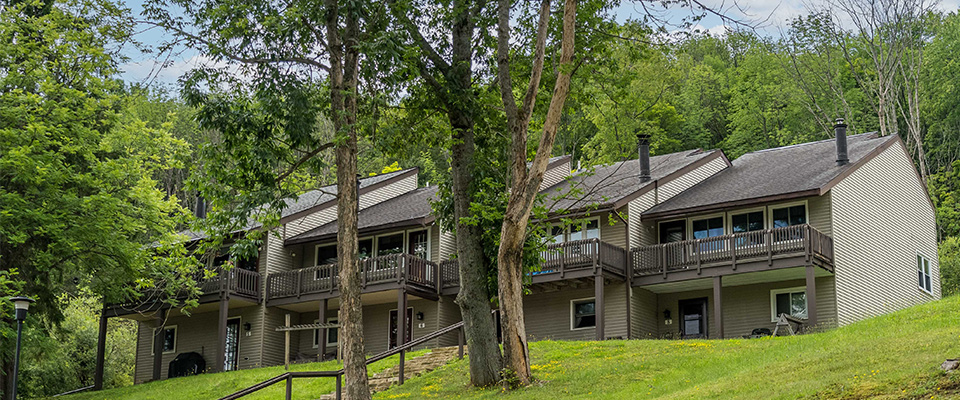 A condominium rental unit near Holiday Valley in the summertime.